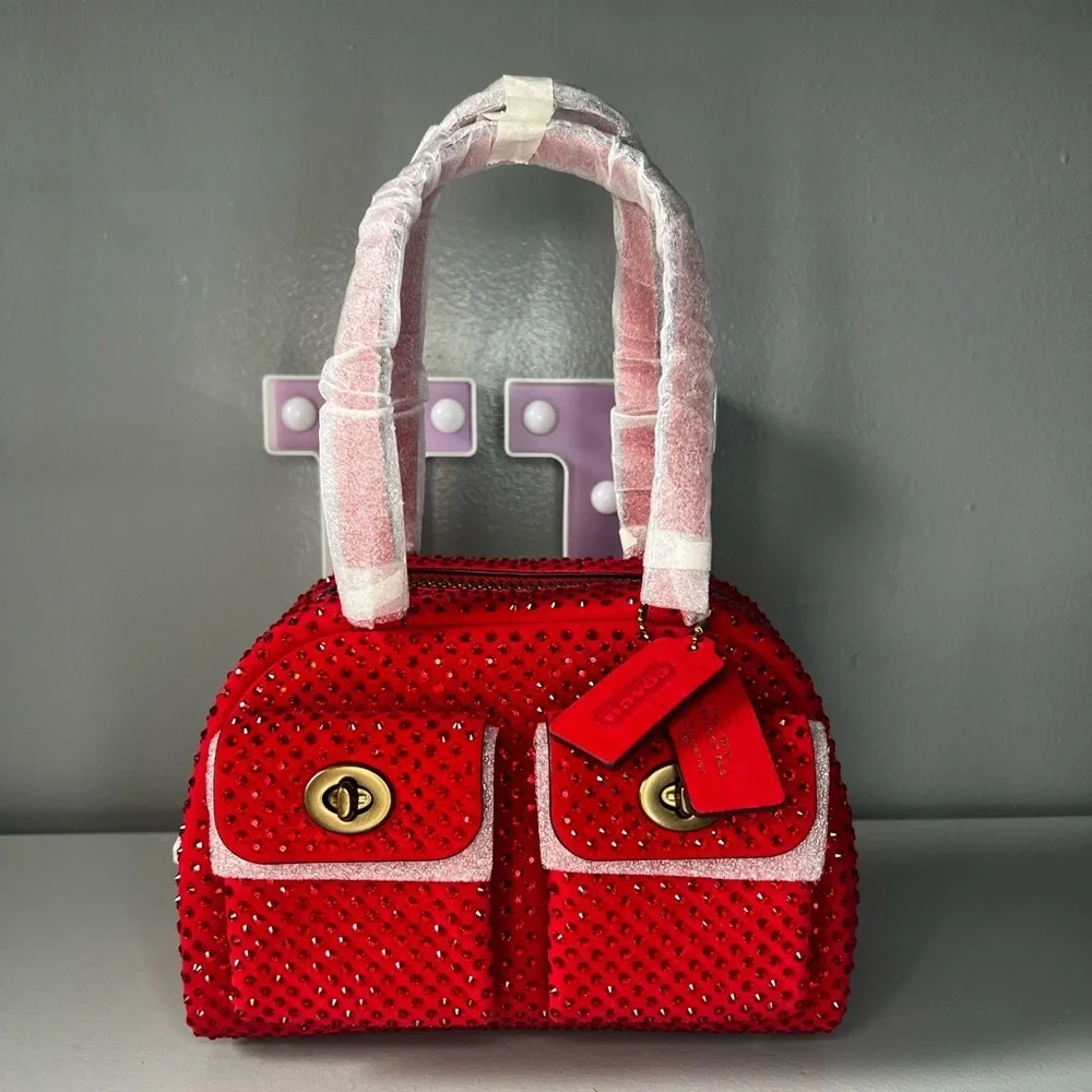 Coach Twin Turnlock Bag 20 With Crystal